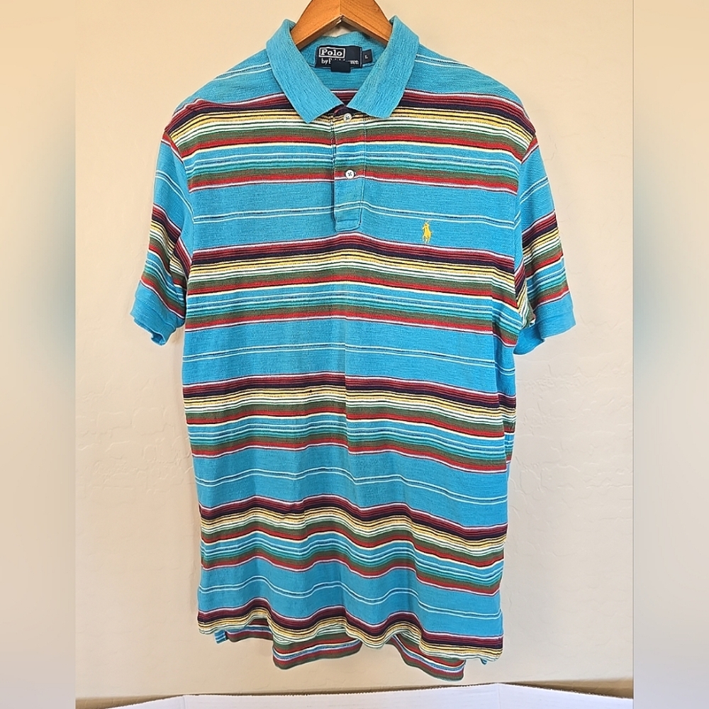 Polo Ralph Lauren Mens Multicolor Polo Large
